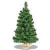 Lucktree Christmas Tree Tabletop Artificial PVC Green Spruce Tree in Burlap Base - LucktreeUS