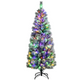 Lucktree Snow Flocked Christmas Tree, Premium Hinged Artificial Pine Tree, Remote Controller, Xmas Full Tree for Indoor - LucktreeUS