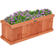 Raised Garden Bed Flower or Vegetable Planter (28" L X 9" W X 10" H)