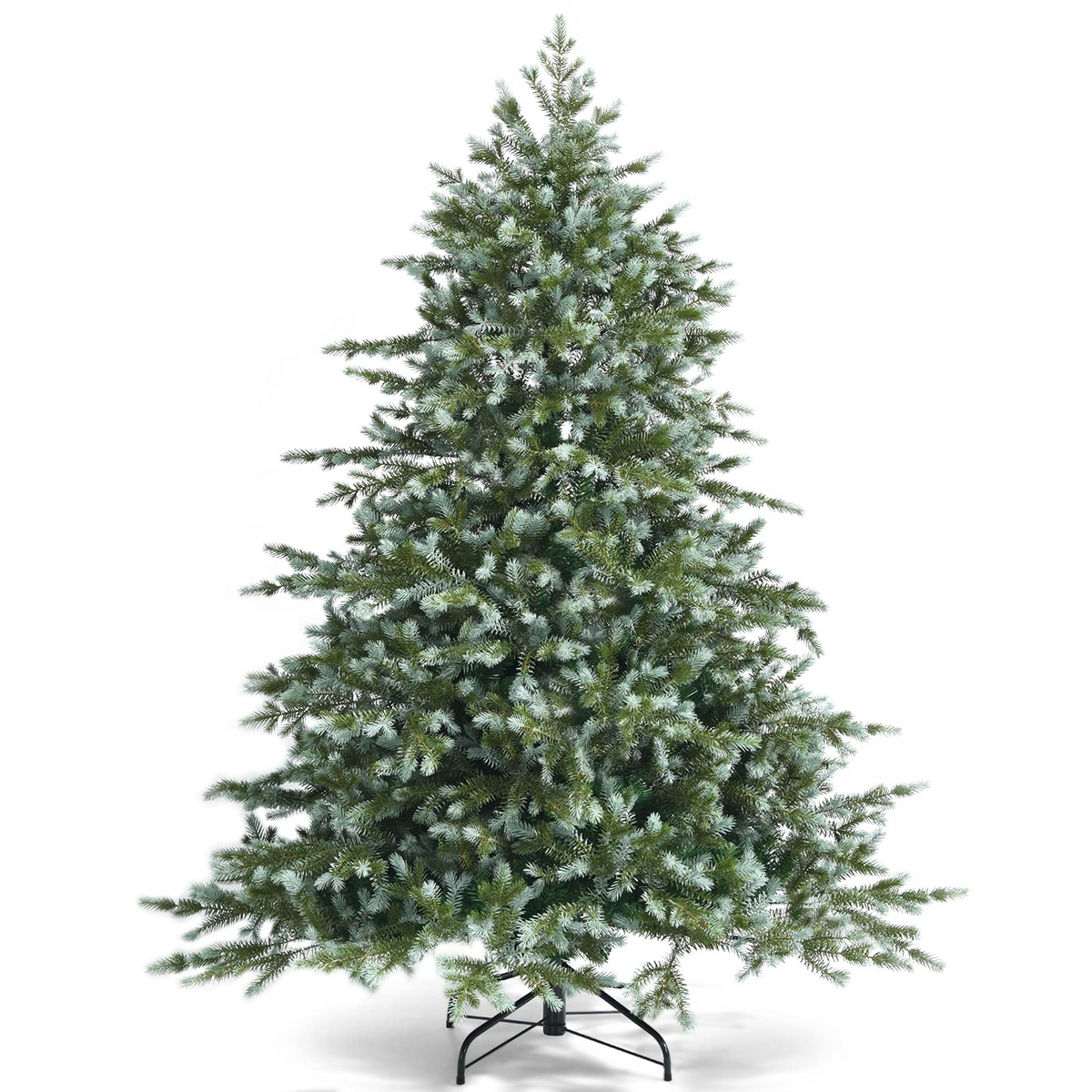 Lucktree Artificial Christmas Tree, Metal Stand, Wintry Indoor Decoration for Holiday Festival - LucktreeUS