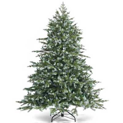 Lucktree Artificial Christmas Tree, Metal Stand, Wintry Indoor Decoration for Holiday Festival - LucktreeUS