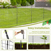 5-Panel Decorative Garden Fence with 5 Stakes, 39" Tall Outdoor Dog Barrier