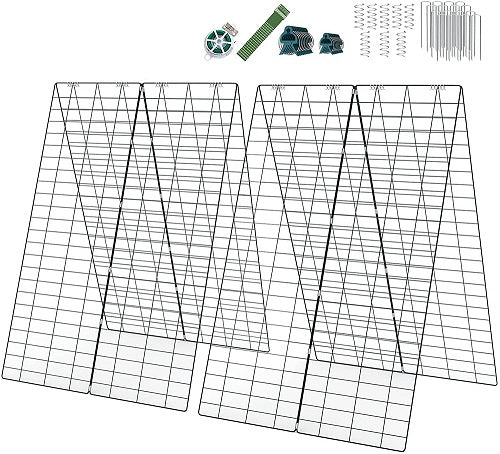 2-Piece Green Cucumber Garden Trellis, Grow Support for Climbing Plant