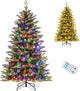 6FT Prelit Artificial Christmas Tree, Hinged Christmas Tree with 350 LED Lights