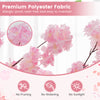6.5FT Artificial Cherry Blossom Tree, Faux Pink Cherry Plant with Sturdy PE Trunk & Cement-Filled Nursery Pot