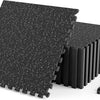 Lucktree 0.39" Thick Rubber Top Exercise Equipment Mats with Boarders