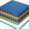 Lucktree Puzzle Exercise Mats | 0.5" Thick EVA Interlocking Foam Floor Tiles for Protective