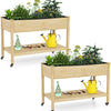 Lucktree 47”x23”x33” Wood Planter Box