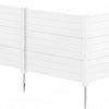 Lucktree No-Dig Air Conditioner Fence with Metal Stakes 48''W x 36''H