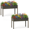 Lucktree Solid Pine Wood Planter Box w/Legs