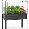 Lucktree Raised Garden Bed with Legs & Greenhouse Cover (1/2)