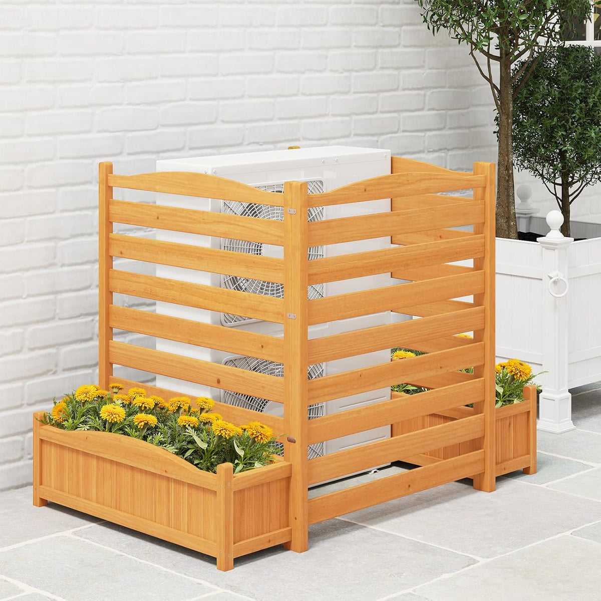 Lucktree Air Conditioner Fence Outdoor