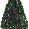 Artificial PVC Christmas Tree Pre-Lit Fiber Optic Tree