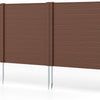 Lucktree Air Conditioner Fence 2/4 Panels - 48''W x 48''H Outdoor Privacy Screen with Upgraded Metal Stakes