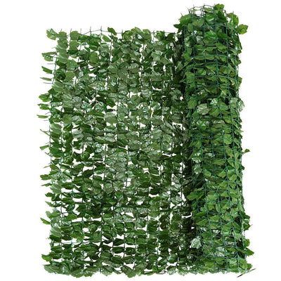 Artificial Hedges Faux Ivy Leaves Fence Decorative Trellis Privacy Fence Screen Mesh (59"x95") - Lucktree