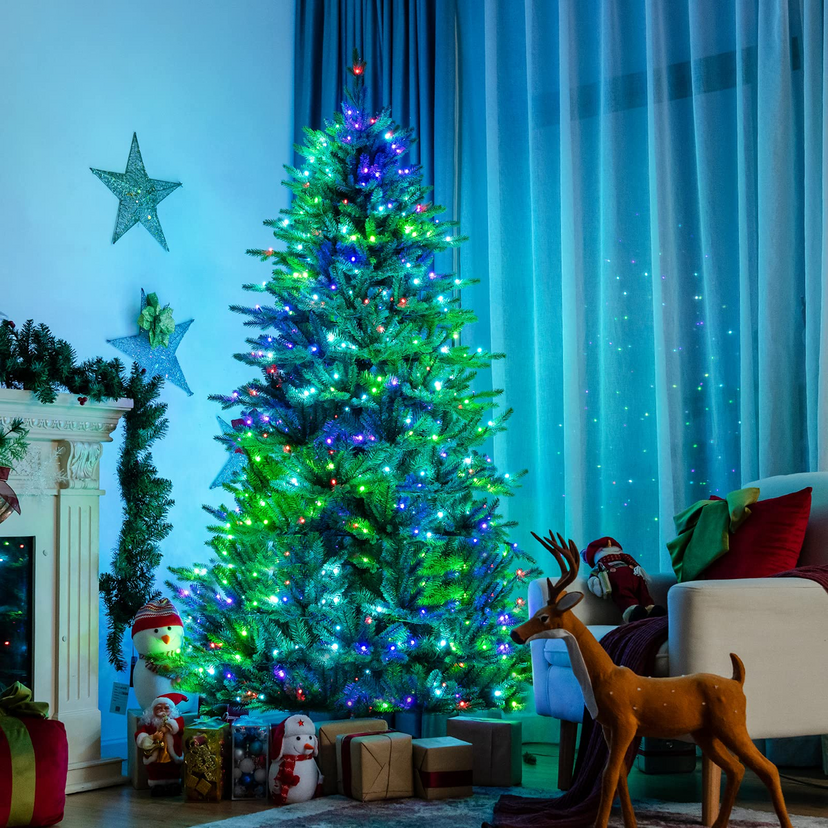 Lucktree Christmas Tree, PVC & PE Branch Tips, Indoor Holiday Festival Decoration for Residential Commercial Use - LucktreeUS