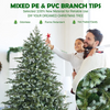 Lucktree Artificial Christmas Tree, Metal Stand, Wintry Indoor Decoration for Holiday Festival - LucktreeUS