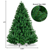 Lucktree Artificial Christmas Tree, Unlit Premium Hinged Spruce Xmas Tree with Solid Metal Stand, for Outdoor and Indoor Decor - LucktreeUS