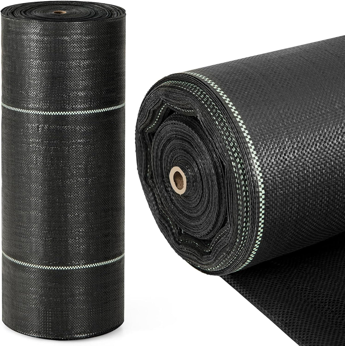 Lucktree 6.5x330 FT Weed Barrier Landscape Fabric, 3.2OZ Heavy-Duty Permeable Woven PP Ground Cover