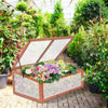 Garden Portable Wooden Green House Cold Frame (39.3" X 24.8" X 15.1")