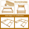 U-Shaped Raised Garden Bed (92.5" L x 95" W x 11" H)