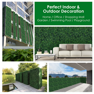 Lucktree 12PCS 20x20inch Artificial Boxwood Panels