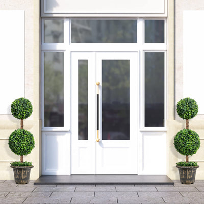 3 Ft /4 Ft Artificial Boxwood Topiary Tree, Fake Greenery Plants Ball Tree - LucktreeUS