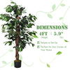 4/5.5/6FT FICUS Silk Leaf Artificial Tree - LucktreeUS
