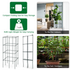 Lucktree Pack of 4 Plant Cage Support, Tomato Stakes and Cages (16''Lx 16''Wx 39''H (4 Pieces))