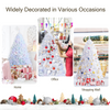 Lucktree Artificial Christmas Tree, Hinged Unlit Full Xmas Pine Tree, Quick Set-Up, for Indoor Home Office Holiday Decoration - LucktreeUS