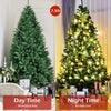 Artificial Douglas Christmas Tree, 7.5 Unlit Hinged Pine Tree with 2254 Branch Tips and Solid Metal Stand - LucktreeUS