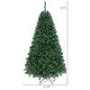 180 CM Artificial Christmas Tree, Hinged, Unlit, Green