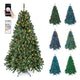 7.5/6 FT Prelit Artificial Christmas Tree, Smart RGB 450/300 Warm White LED Lights