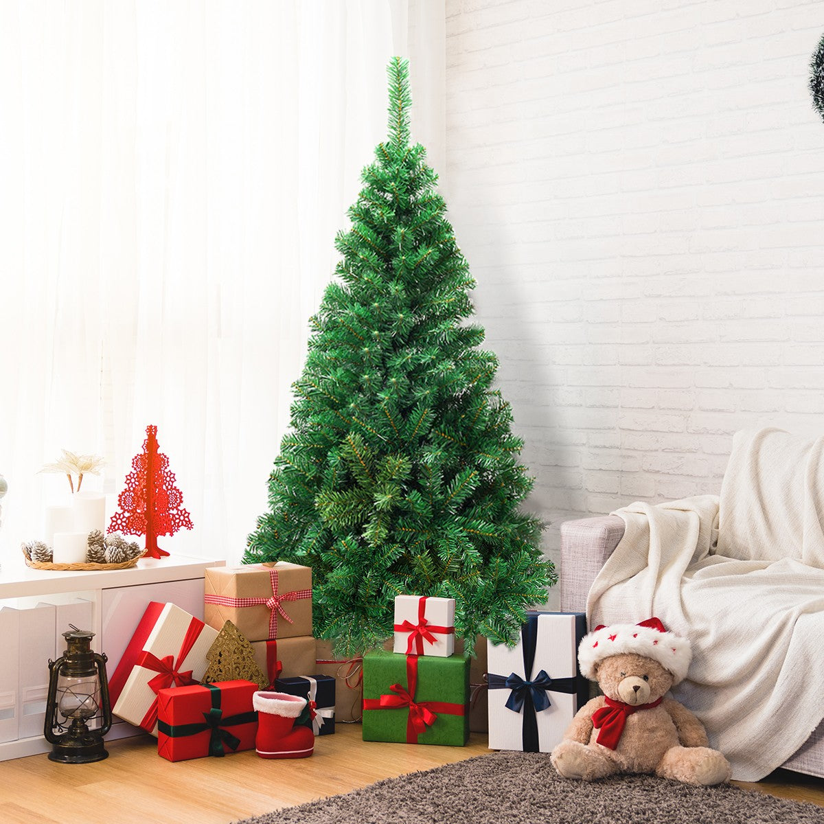 Artificial Christmas Tree with Solid Metal Stand - LucktreeUS