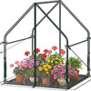 Lucktree Mini Outdoor Portable Green House with Sturdy Metal Frame