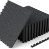 Lucktree 0.39" Thick Rubber Top Exercise Equipment Mats with Boarders