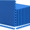 Lucktree 12/24/36/48 Tiles Exercise Flooring Mats with Border