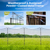 5-Panel Decorative Garden Fence with 5 Stakes, 39" Tall Outdoor Dog Barrier