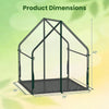 Lucktree Mini Outdoor Portable Green House with Sturdy Metal Frame