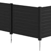 Lucktree No-Dig Air Conditioner Fence with Metal Stakes 48''W x 36''H