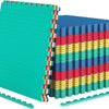 Lucktree Puzzle Exercise Mats | 0.5" Thick EVA Interlocking Foam Floor Tiles for Protective
