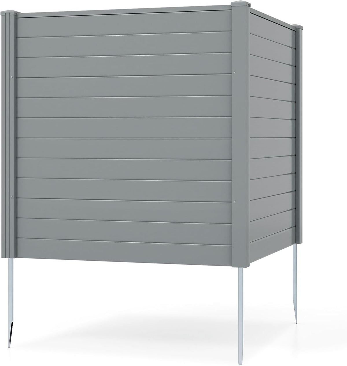 Lucktree Air Conditioner Fence 2/4 Panels - 48''W x 48''H Outdoor Privacy Screen with Upgraded Metal Stakes