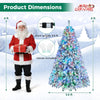 7.5/6 FT Prelit Artificial Christmas Tree, Smart RGB & Warm White LED Lights