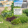 5-Panel Decorative Garden Fence with 5 Stakes, 39" Tall Outdoor Dog Barrier