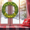 48" Pre-lit Cordless Artificial Christmas Wreath - LucktreeUS