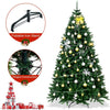 Artificial Douglas Christmas Tree, 7.5 Unlit Hinged Pine Tree with 2254 Branch Tips and Solid Metal Stand - LucktreeUS