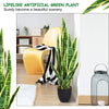 Artificial Snake Plant, 36" Fake Sansevieria - LucktreeUS