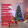 Lucktree Christmas Tree, Hinged Remote Control Artificial Xmas Tree, Residential and Commercial Decoration for Indoor - LucktreeUS
