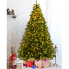 Lucktree Pre-Lit Christmas Tree Artificial PVC with 700 LED Lights and Solid Metal Legs (7ft) - LucktreeUS
