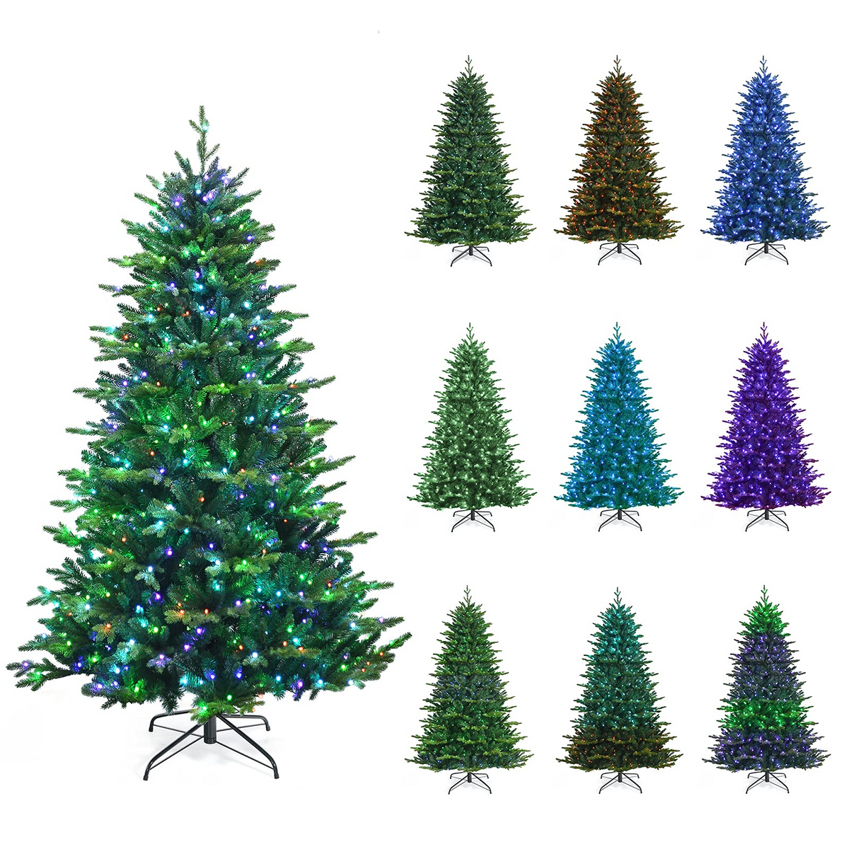 Lucktree Christmas Tree, PVC & PE Branch Tips, Indoor Holiday Festival Decoration for Residential Commercial Use - LucktreeUS